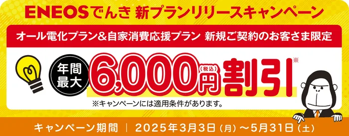 ENEOSでんき新プランリリースキャンペーン